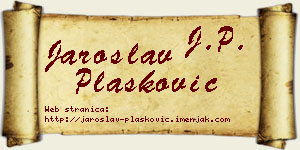 Jaroslav Plasković vizit kartica